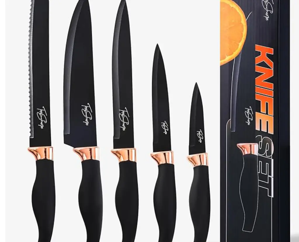 Black & Rosegold Knives  (Pack of 5)